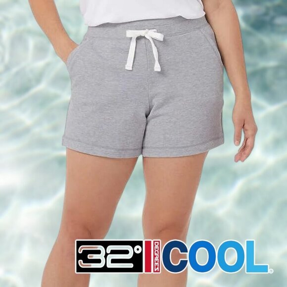 32 Degrees Cool | Ladies' Ultra Soft Shorts | 2 pack | XL | Grey and Blue | NWOT - Picture 3 of 4